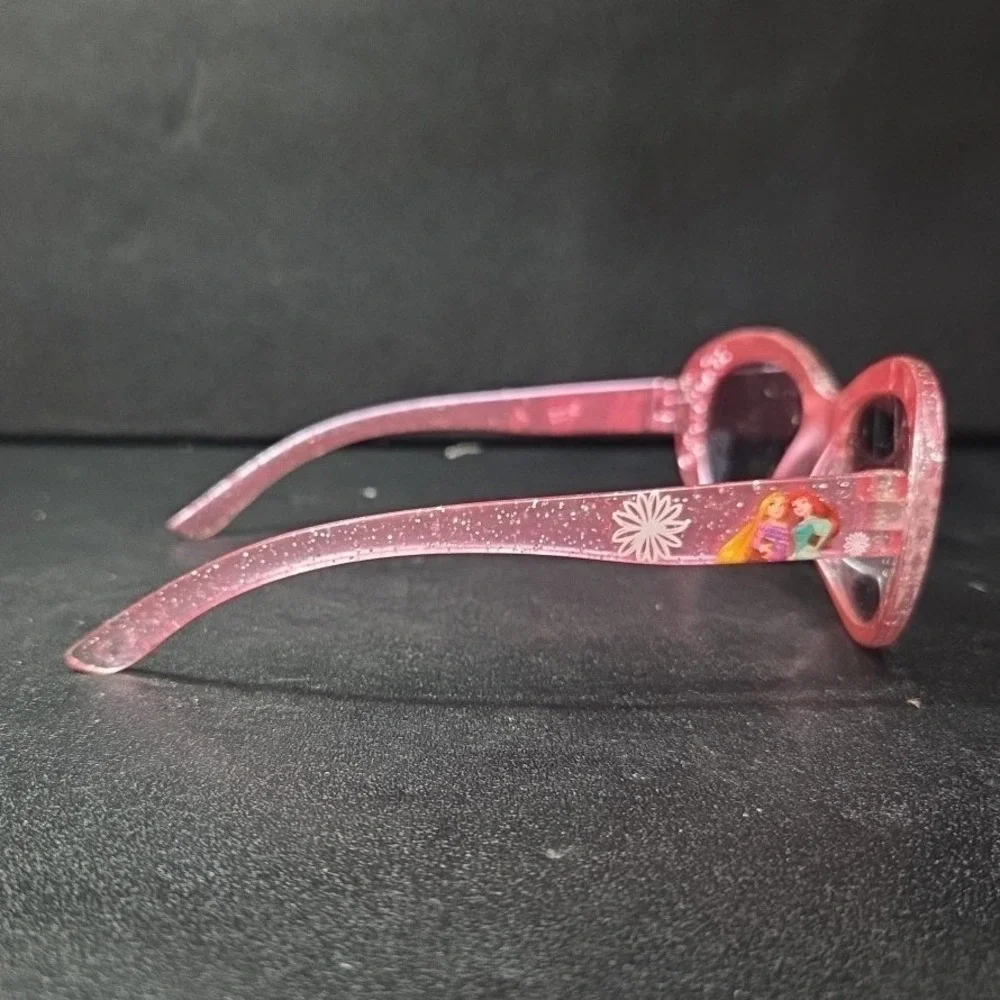Disney Princess Kids‎ Pink Glitter Sunglasses, Ariel Cinderella Belle Rapunzel